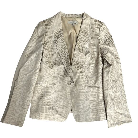 Gerard Darel Textured Cream Suit Blazer Size 38 (US Size 6) - Picture 1 of 5